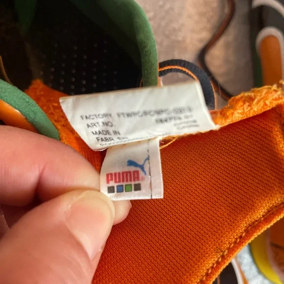 2010 PUMA Usain Bolt Orange, Yaams Running‎ Shoes Men's RARE US 10.5 - Picture 9 of 14